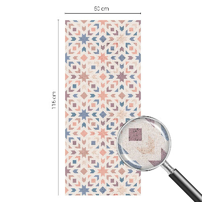 Película de vidro vitral autocolante Padrões coloridos