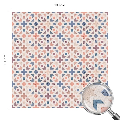 Película de vidro vitral autocolante Padrões coloridos