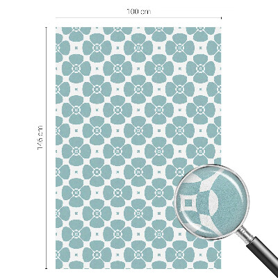 Película de privacidade para janela efeito vitral Simetria floral