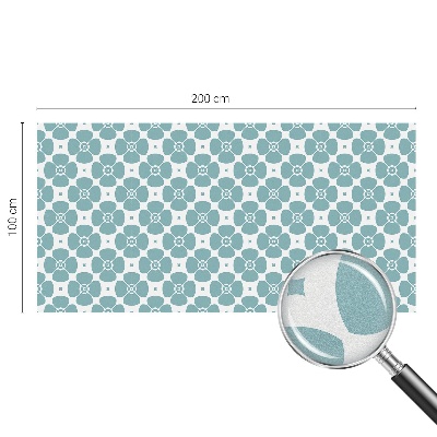 Película de privacidade para janela efeito vitral Simetria floral