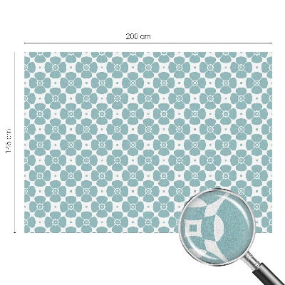 Película de privacidade para janela efeito vitral Simetria floral