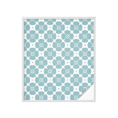 Película de privacidade para janela efeito vitral Simetria floral