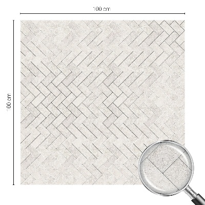 Vinil para vidro privacidade padrão vitral Motivo em espinha de peixe