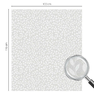 Vinil para vidro privacidade padrão vitral Padrão de folhas