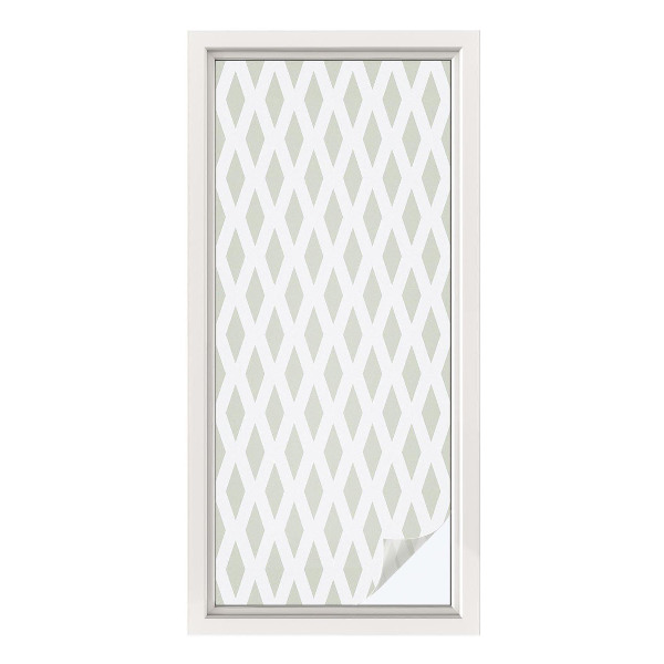 Película decorativa para janela privacidade Padrão de diamante