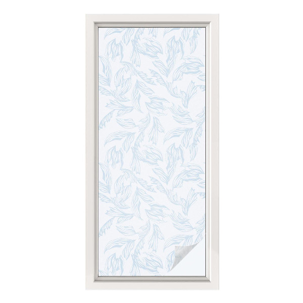 Película vidro janela privacidade Folhas etéreas