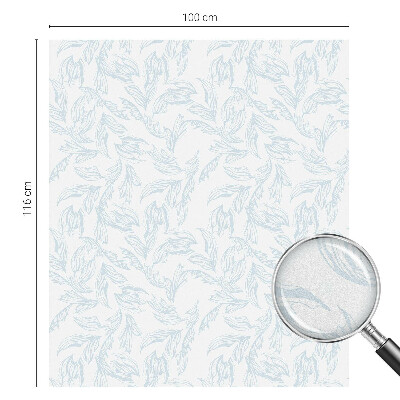 Película vidro janela privacidade Folhas etéreas