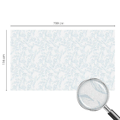 Película vidro janela privacidade Folhas etéreas