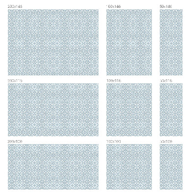 Vinil para vidro privacidade padrão vitral Enfeites azuis