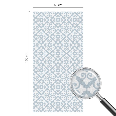 Vinil para vidro privacidade padrão vitral Enfeites azuis