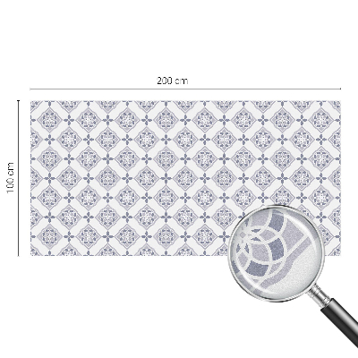 Película de privacidade para janela efeito vitral losangos florais