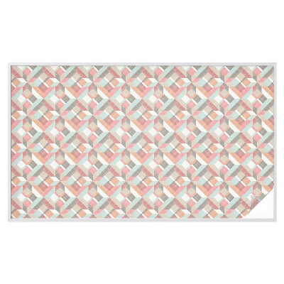 Película de privacidade para janela efeito vitral Losangos geométricos