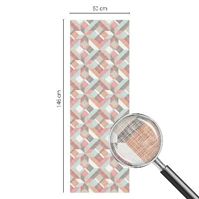 Película de privacidade para janela efeito vitral Losangos geométricos