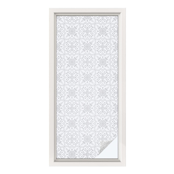 Película vidro janela privacidade Simetria floral