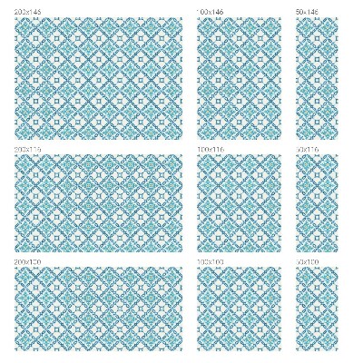 Película de vidro vitral autocolante Simetria clássica