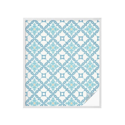 Película de vidro vitral autocolante Simetria clássica