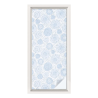 Película vidro janela privacidade Padrões em espiral