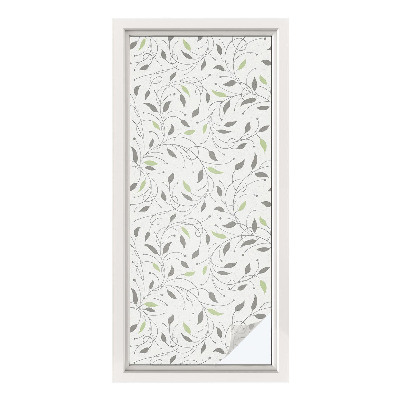 Película decorativa para janela privacidade Folhas de brotos