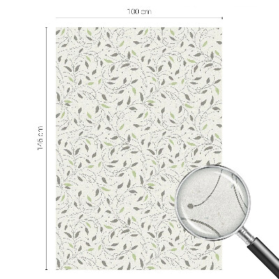 Película decorativa para janela privacidade Folhas de brotos