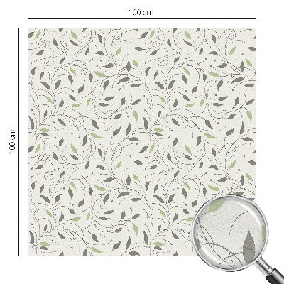 Película decorativa para janela privacidade Folhas de brotos