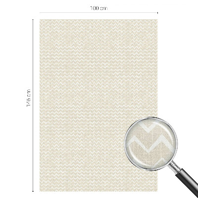 Vinil para vidro privacidade padrão vitral ziguezague bege