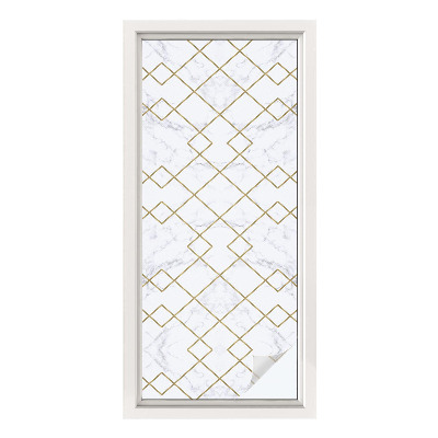 Película de vidro vitral autocolante Linhas geométricas