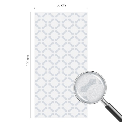 Película de privacidade para janela efeito vitral Elegância geométrica