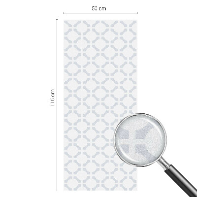 Película de privacidade para janela efeito vitral Elegância geométrica