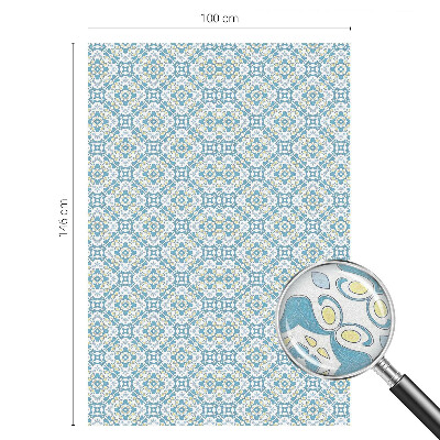 Película de vidro vitral autocolante Rosetas geométricas