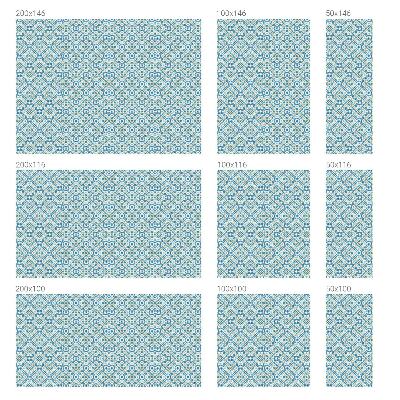 Película de vidro vitral autocolante Rosetas geométricas