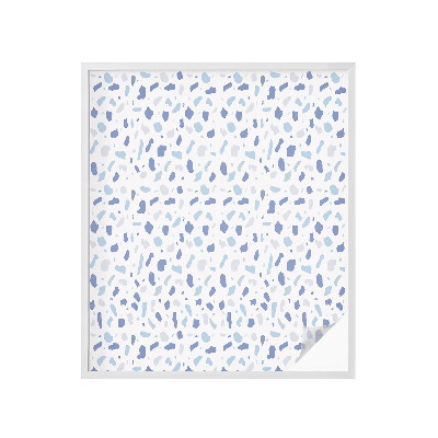 Película de privacidade para janela efeito vitral Padrões azuis