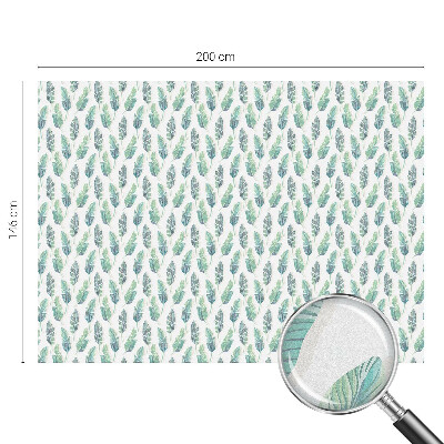 Vinil para vidro privacidade padrão vitral Folhas tropicais