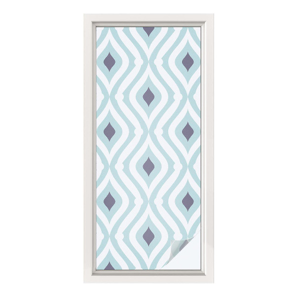 Película de privacidade para janela efeito vitral Elegância moderna