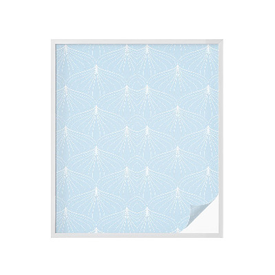 Película de vidro vitral autocolante Fãs harmoniosos