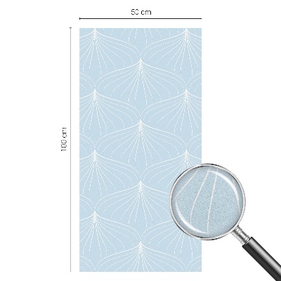 Película de vidro vitral autocolante Fãs harmoniosos