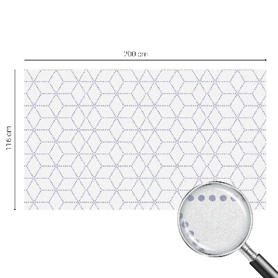 Película de vidro vitral autocolante Losangos roxos