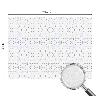 Película de vidro vitral autocolante Losangos roxos