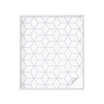 Película de vidro vitral autocolante Losangos roxos