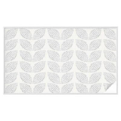 Vinil para vidro privacidade padrão vitral Folhas pontilhadas