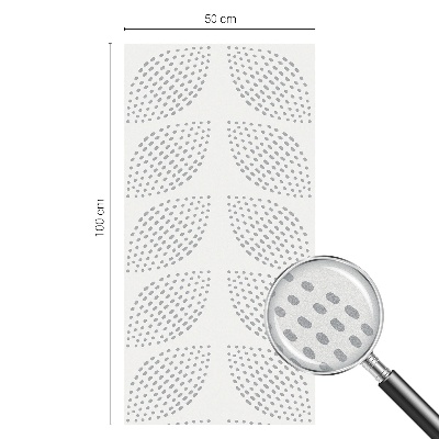 Vinil para vidro privacidade padrão vitral Folhas pontilhadas
