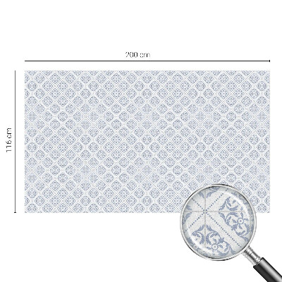 Película de vidro vitral autocolante Rosetas delicadas