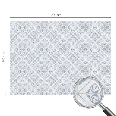 Película de vidro vitral autocolante Rosetas delicadas