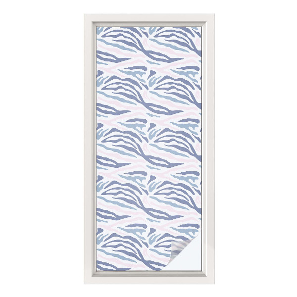 Vinil para vidro privacidade padrão vitral Estampa de zebra