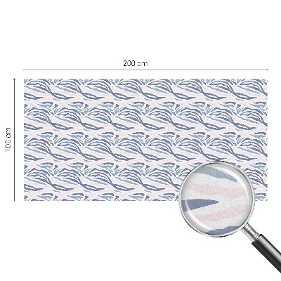 Vinil para vidro privacidade padrão vitral Estampa de zebra