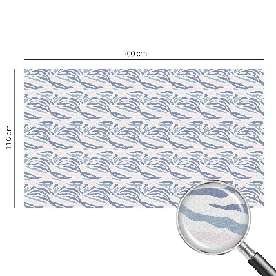 Vinil para vidro privacidade padrão vitral Estampa de zebra