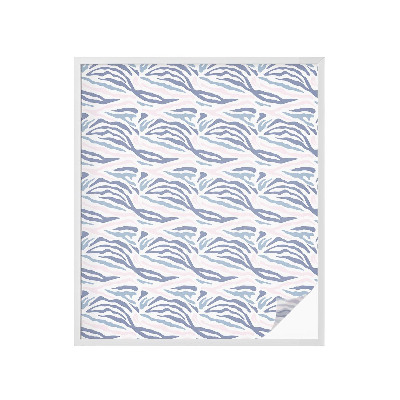 Vinil para vidro privacidade padrão vitral Estampa de zebra