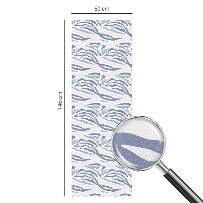 Vinil para vidro privacidade padrão vitral Estampa de zebra