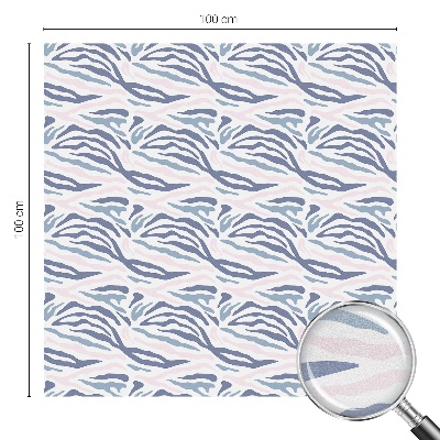 Vinil para vidro privacidade padrão vitral Estampa de zebra