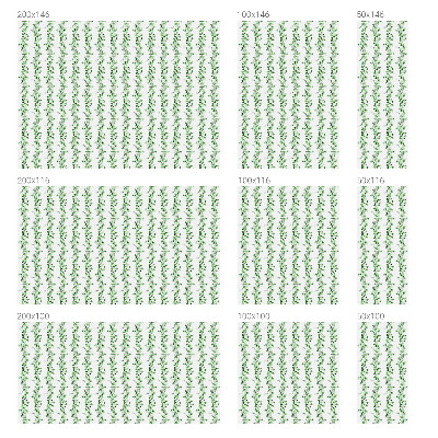 Película de privacidade para janela efeito vitral Guirlandas verdes