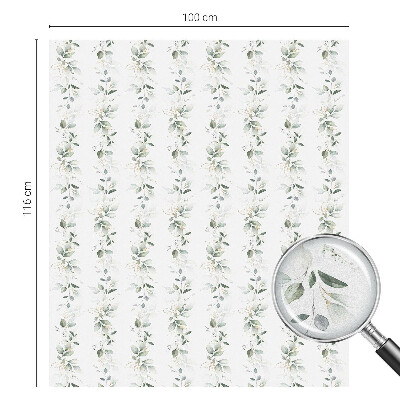 Película de vidro vitral autocolante Encanto vegetal